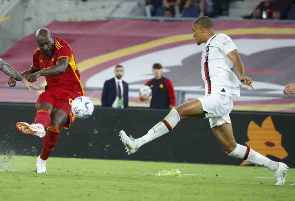 Un'immagine dell'ultima partita tra Roma e Milan (foto Ansa)