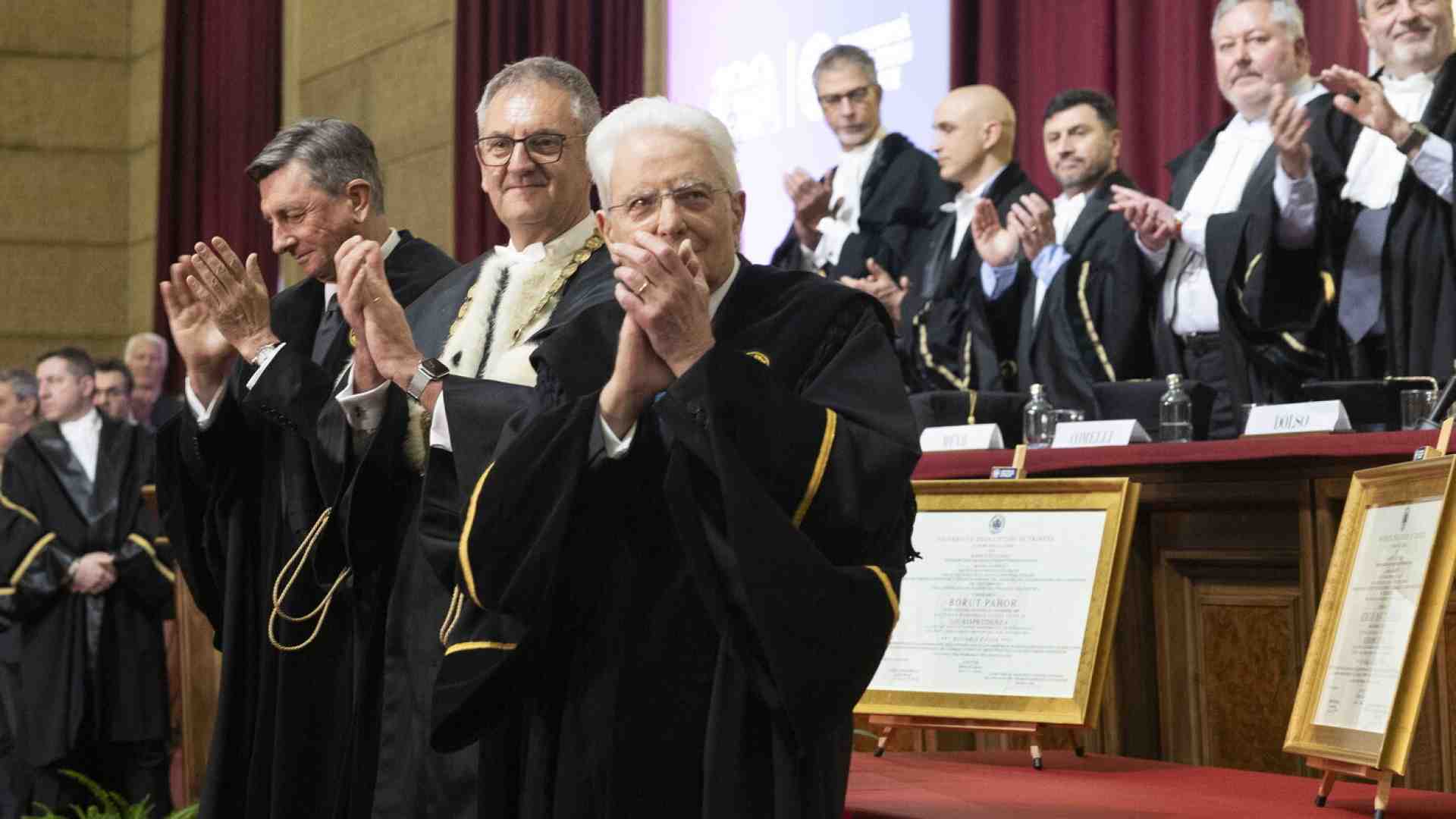 Immagine di Mattarella contro il boicottaggio d’Israele