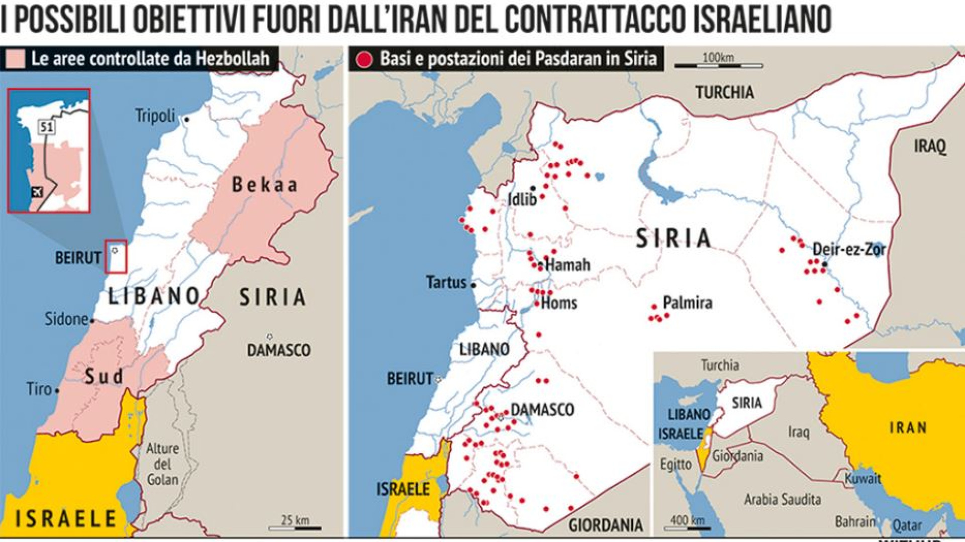 Immagine di La "risposta" di Israele all'attacco dell'Iran: dove può colpire