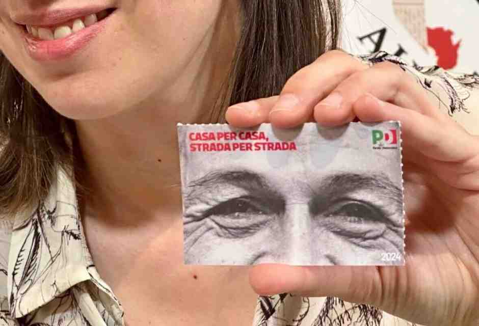 &nbsp;La nuova tessera del Pd con gli occhi di Enrico Berlinguer - foto dal profilo Instagram di Elly Schlein