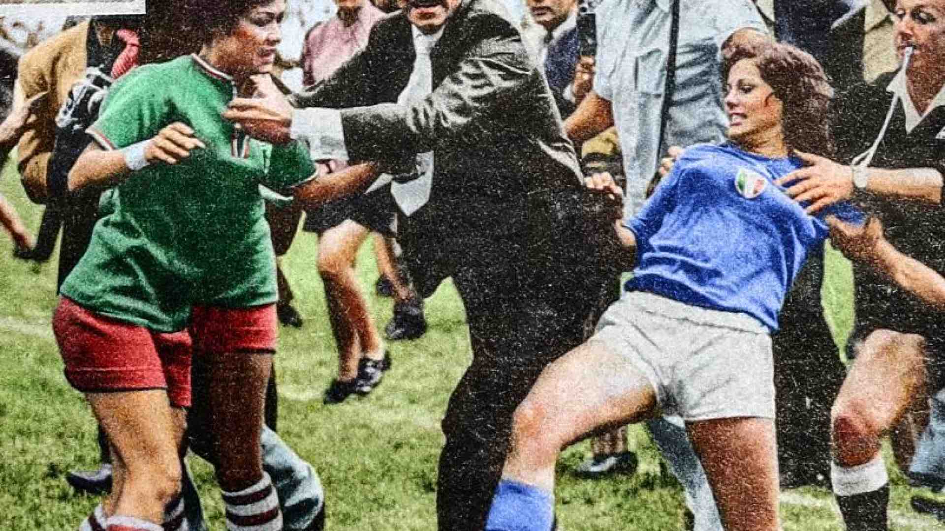 Immagine di Elena Schiavo, la capitana delle prime calciatrici