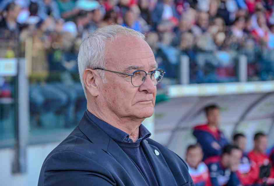 L'allenatore del Cagliari Claudio Ranieri (foto LaPresse)