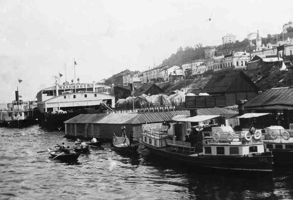 Odessa dal porto, durante la guerra del 1914-1918. (Foto di Hulton-Deutsch Collection/CORBIS/Getty Images)&nbsp;<br />