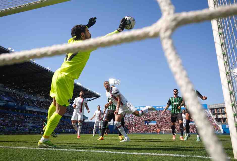 Il portiere del Sassuolo Andrea Consigli (foto LaPresse)<div>&nbsp;</div>