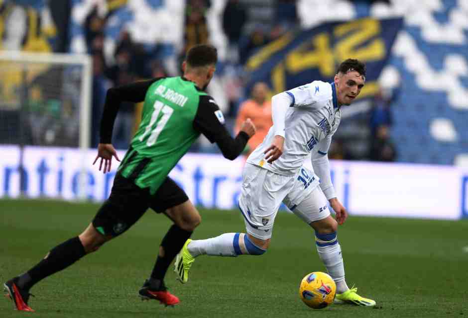 Nadir Zortea, esterno del Frosinone (foto LaPresse)