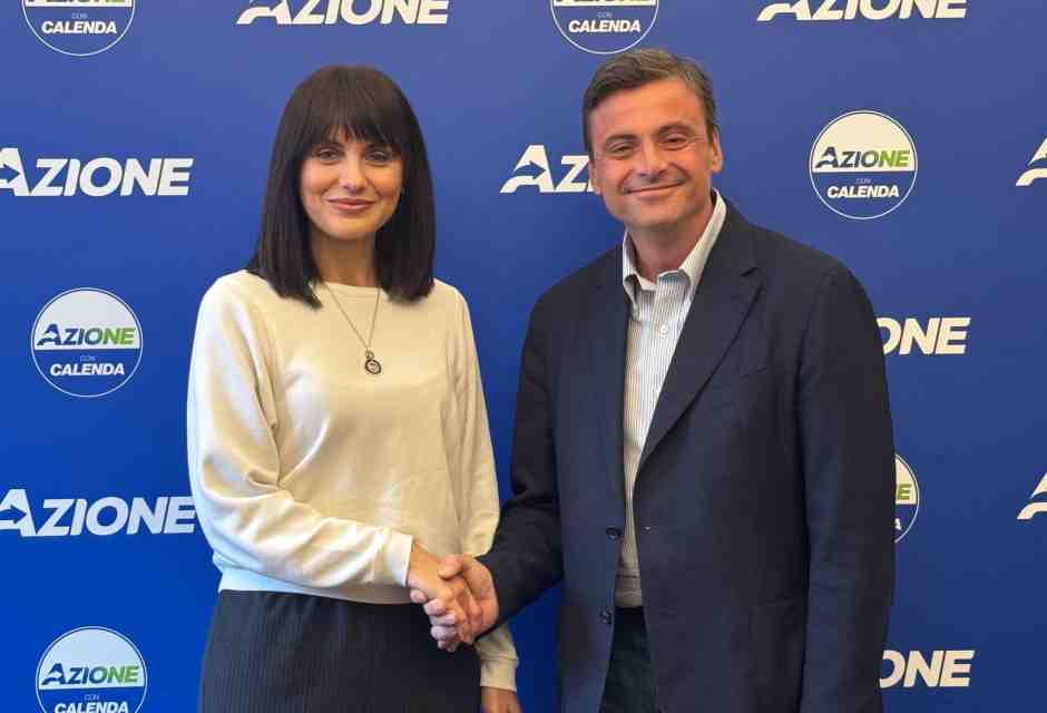 &nbsp;Nataliya Kudryk e Carlo Calenda - foto Twitter