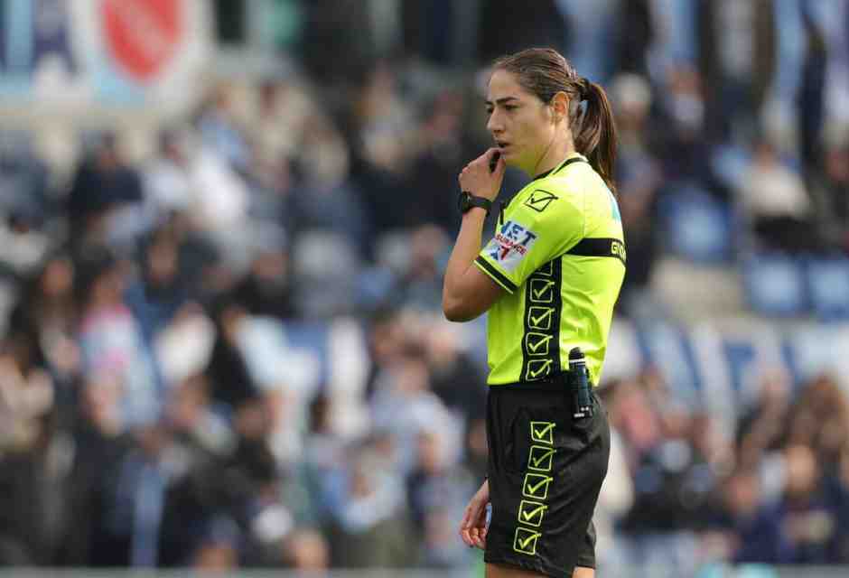 L'arbitra Maria Sole Ferrieri Caputi (foto LaPresse)<br />