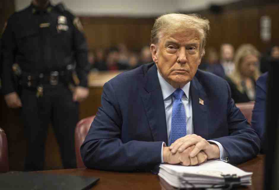 &nbsp;Donald Trump a processo - foto Getty Images&nbsp;