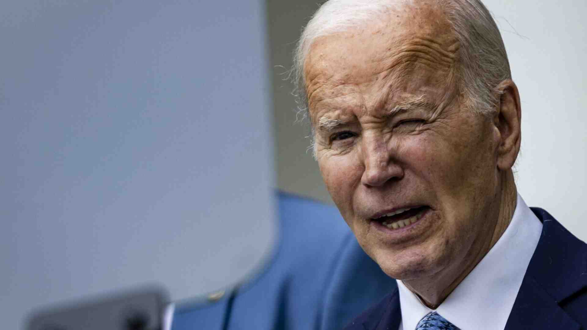 Immagine di Biden, gli studenti e Gaza