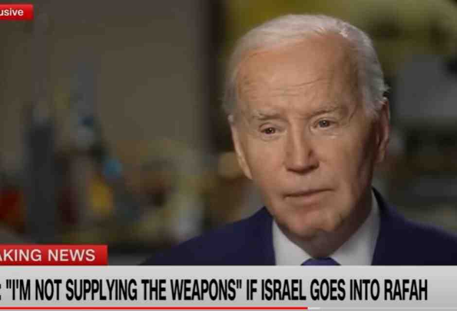 Biden dice che se Israele invade Rafah non fornirà più armi offensive