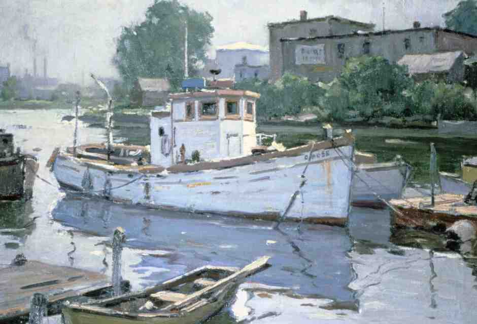 Junius Allen, "Barche sul fiume" (Olycom)