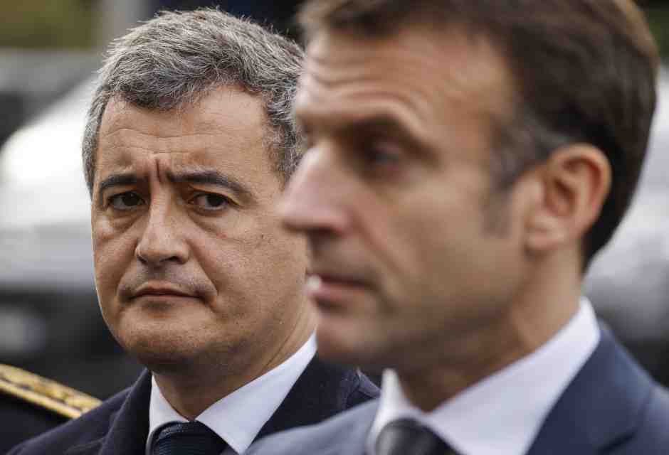 &nbsp;Macron e Darmanin - foto LaPresse&nbsp;