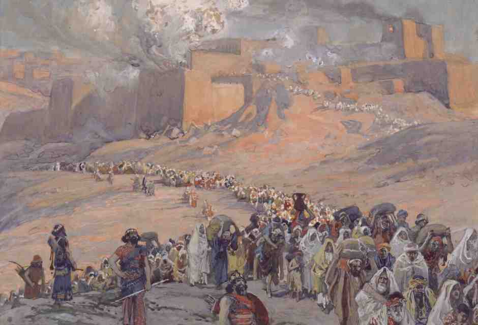 Un&rsquo;illustrazione di James Tissot raffigura la deportazione degli ebrei da parte dei babilonesi (Wikipedia)&nbsp;<br />