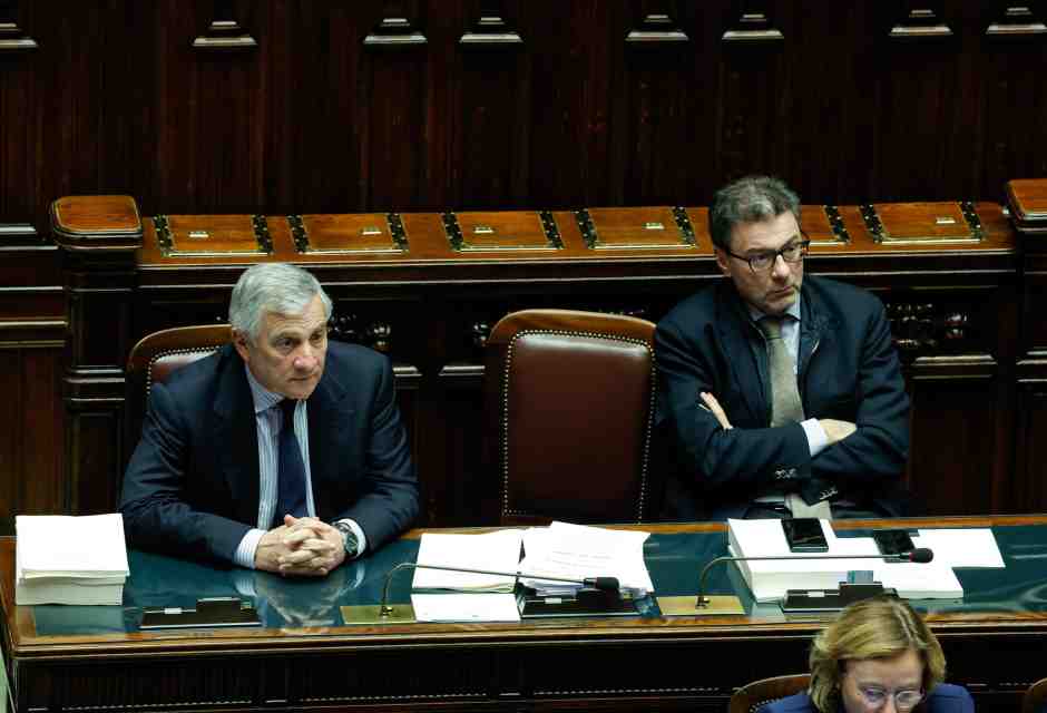 &nbsp;Antonio Tajani e Giancarlo Giorgetti - foto Ansa