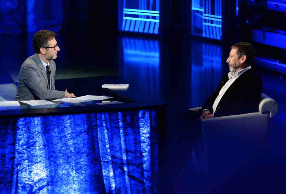 &nbsp;Michele Serra a Che tempo che fa - foto LaPresse