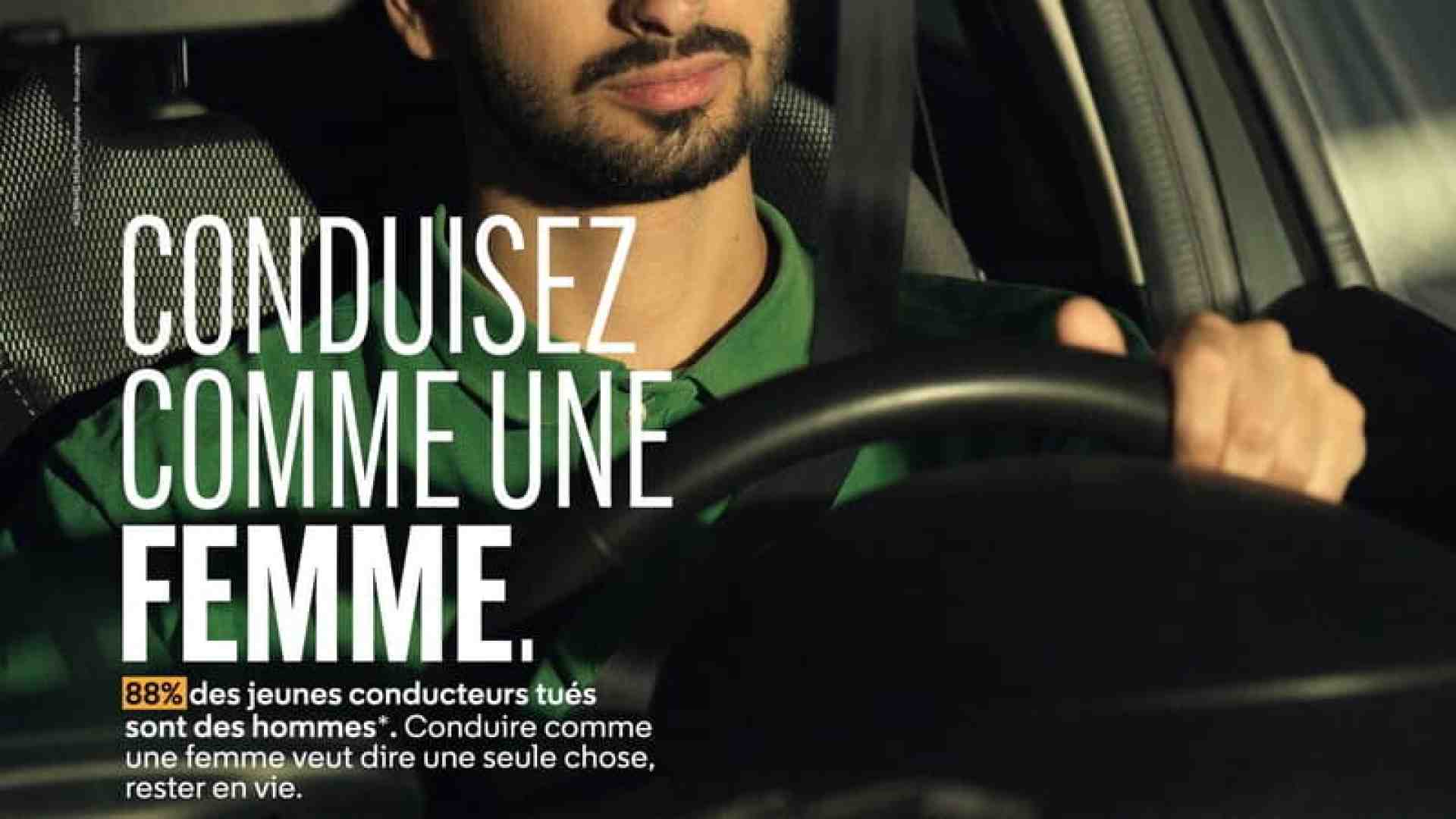 Immagine di "Guidate come una donna". La campagna di sensibilizzazione in Francia che guarda alla statistica