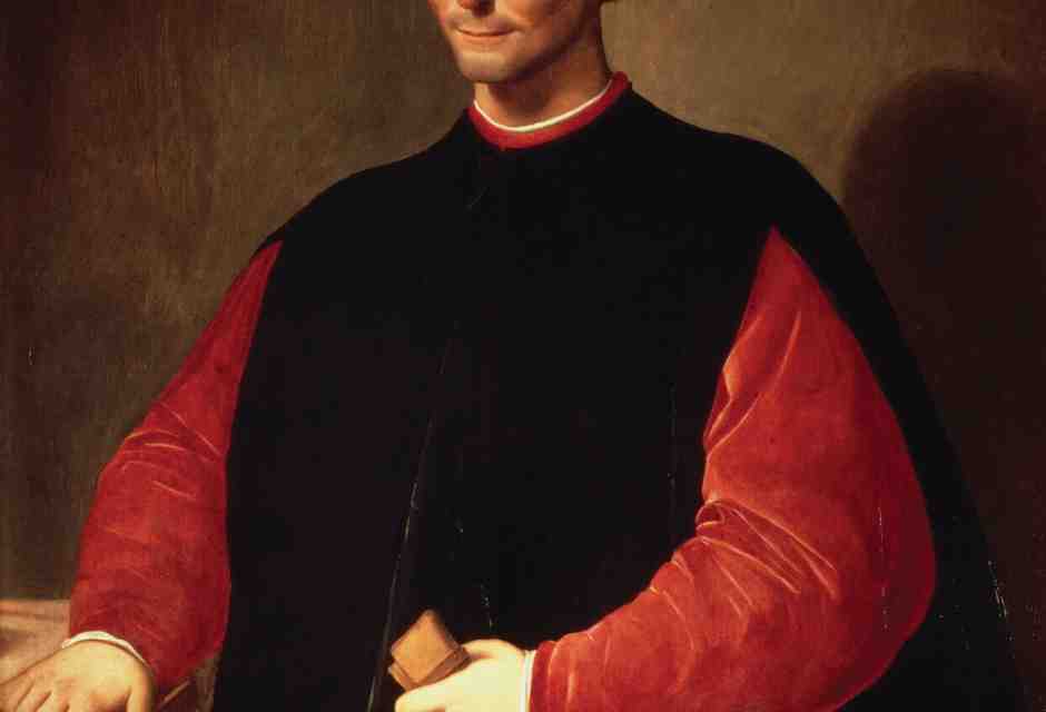 Il ritratto di Machiavelli dipinto da Santi di Tito nella seconda met&agrave; del Cinquecento, quando il pensatore era gi&agrave; morto (Wikipedia)&nbsp;<br />