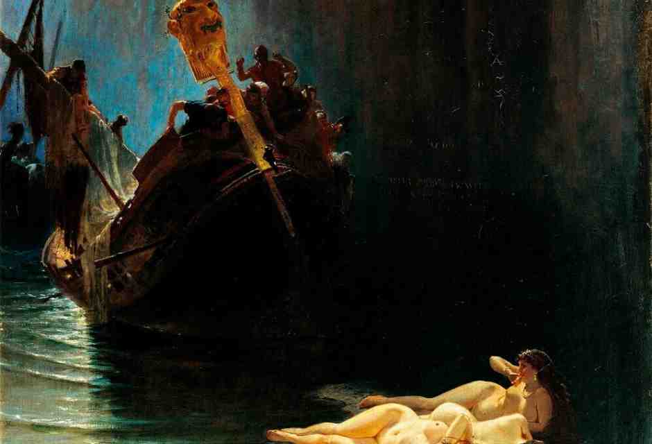 Eduardo Dalbono, &ldquo;La leggenda delle sirene&rdquo; (dett.), Napoli, Galleria dell&rsquo;Accademia di belle arti (Getty) &nbsp;<br />