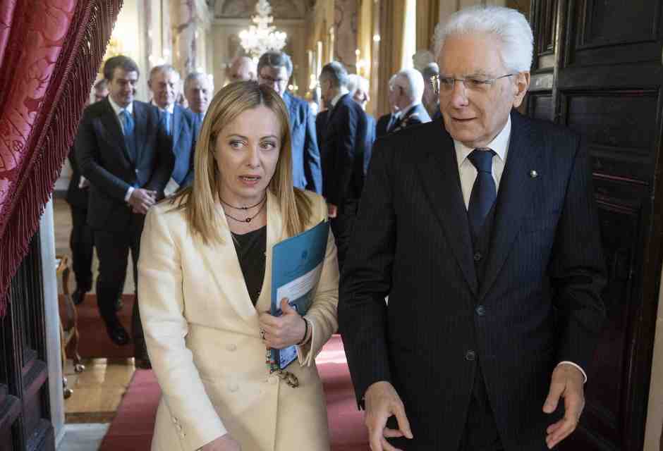 &nbsp;Sergio Mattarella e Giorgia Meloni - foto Ansa