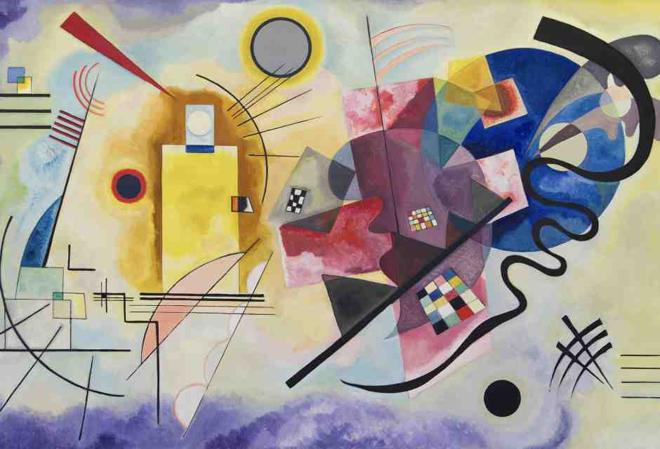 Vassily Kandinskij, <i>Giallo, rosso, blu</i>, olio su tela, 1925, Mus&eacute;e national d'art moderne, Parigi  <style type="text/css">P { margin-bottom: 0.21cm </style>