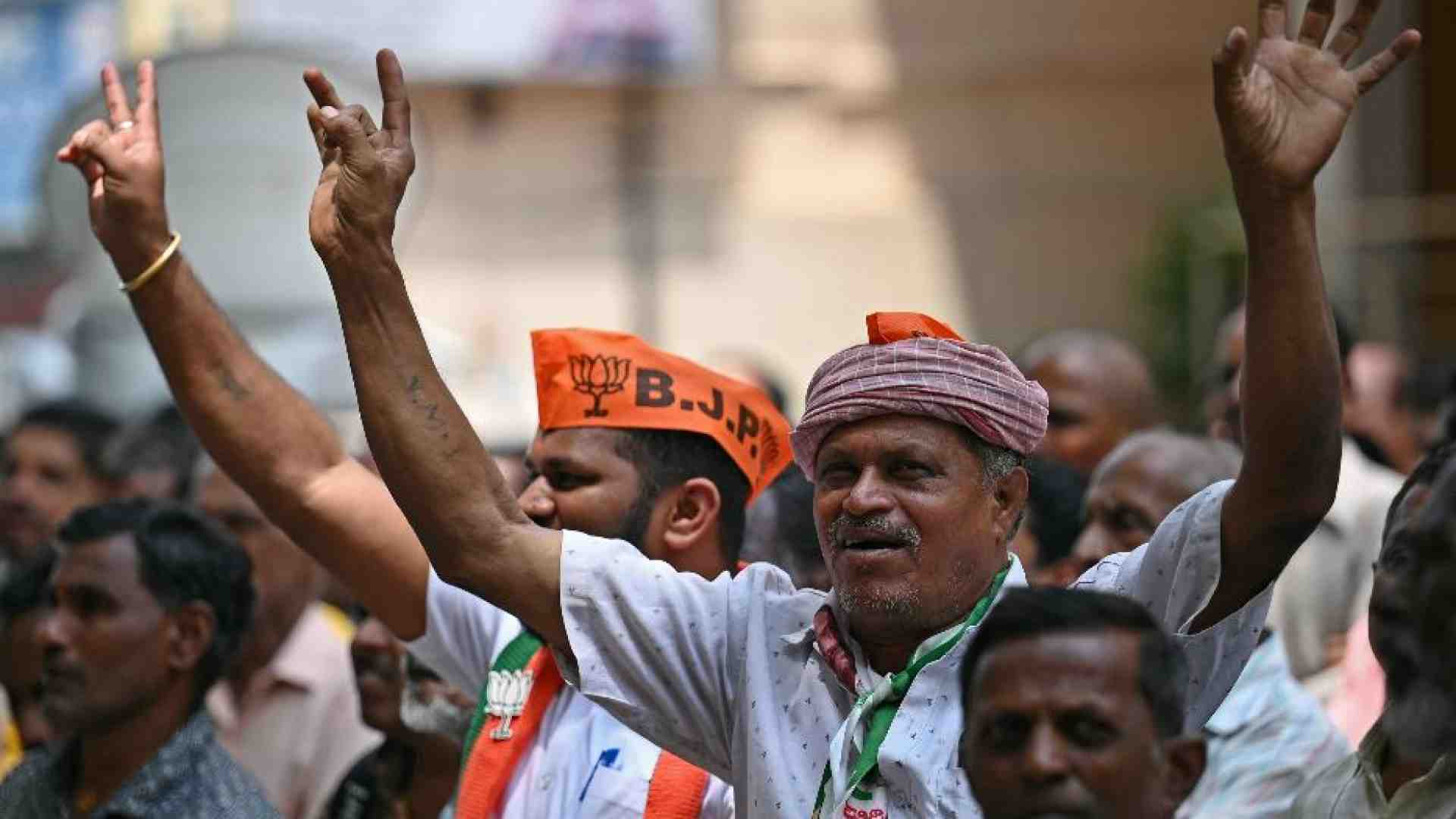 Immagine di Modi, al governo da 10 anni, verso la vittoria (con brivido)
