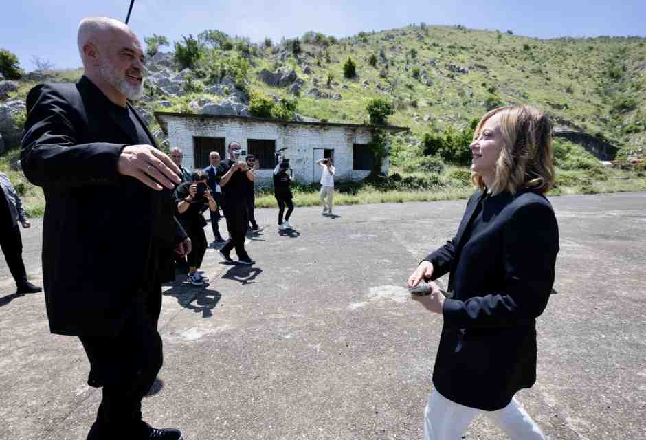 &nbsp;Giorgia Meloni ed Edi Rama - foto LaPresse