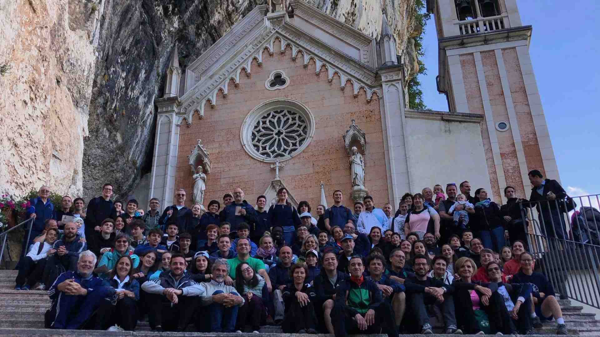 Immagine di Pellegrinaggio alla Madonna della Corona dei seminaristi del Minore