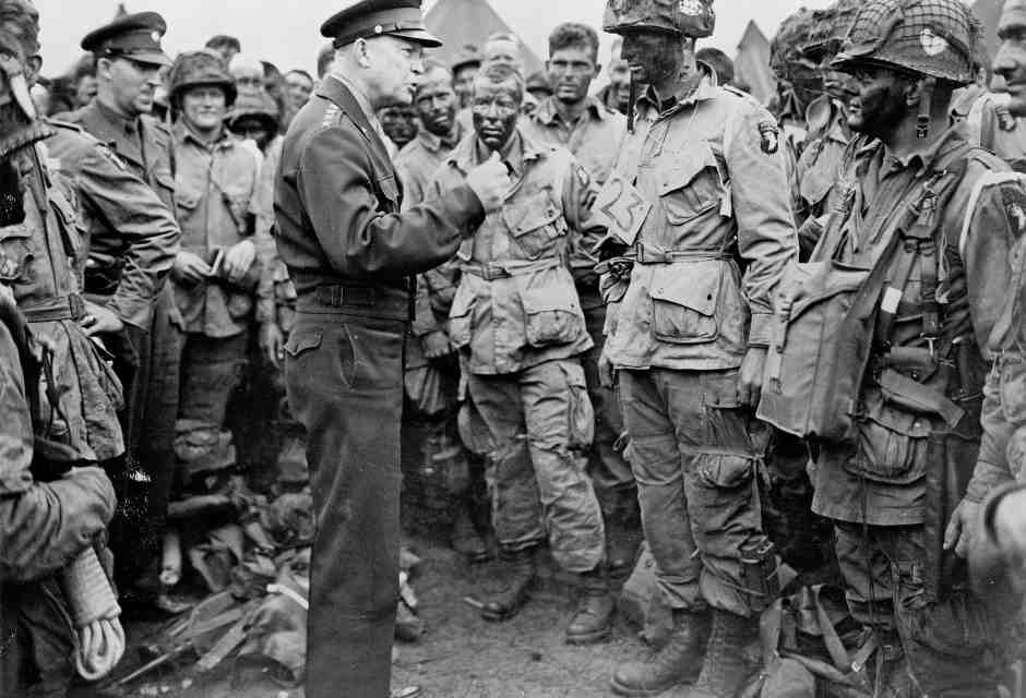 Il generale Eisenhower nei giorni del D-Day (Wikimedia)&nbsp;<br />
