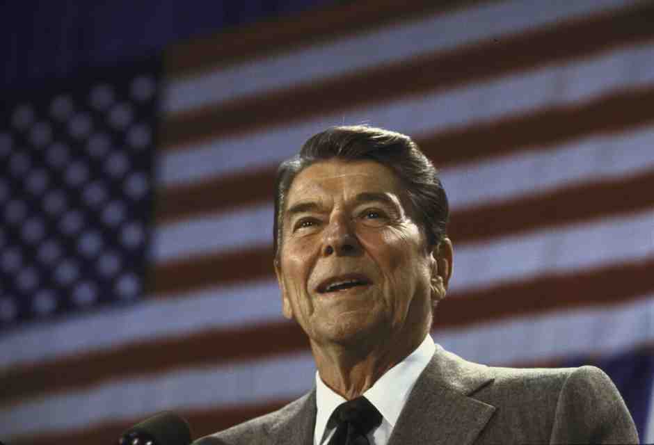 &nbsp;Il presidente Reagan - foto via Getty Images