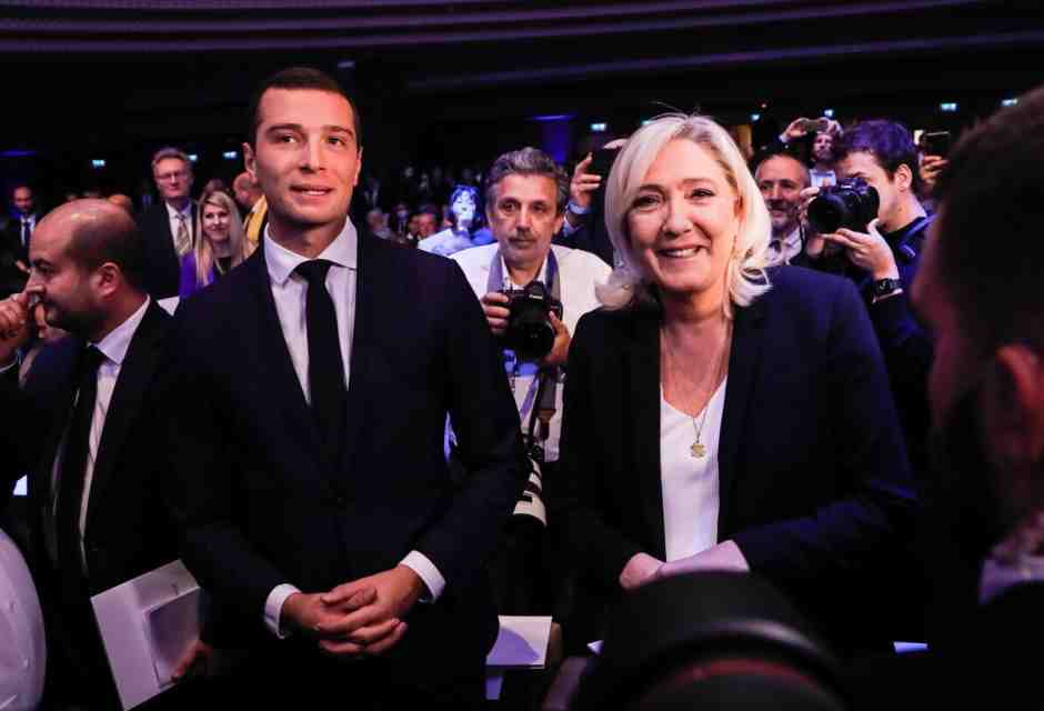 Jordan Bardella e Marine Le Pen (Ansa)