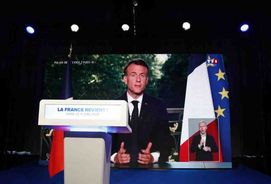 &nbsp;Il presidente Francese Emmanuel Macron - foto Ansa