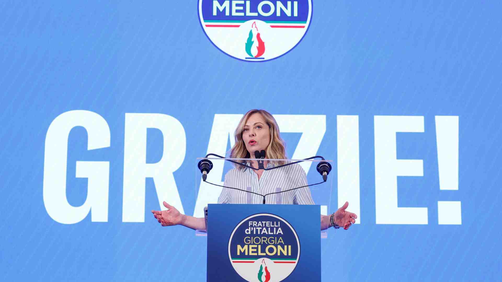 Immagine di Per Meloni il cielo è sempre più blu: "Pronta a cogliere il segnale degli elettori"