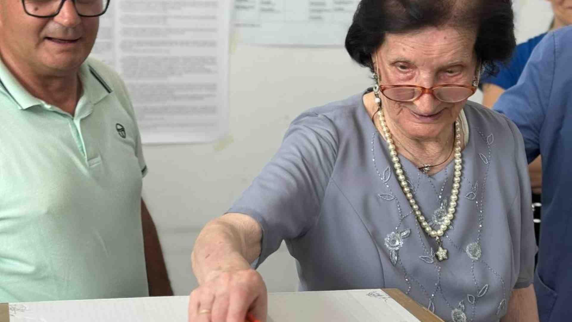 Immagine di Rosetta, che ha 100 anni, e non ha mai saltato un voto