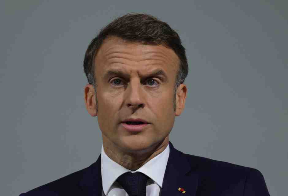 &nbsp;Il presidente francese Emmanuel Macron - foto Ansa