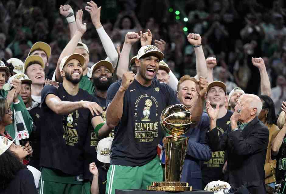 I Boston Celtics hanno vinto le Finals della Nba (foto Ap, via LaPresse)&nbsp;<br />