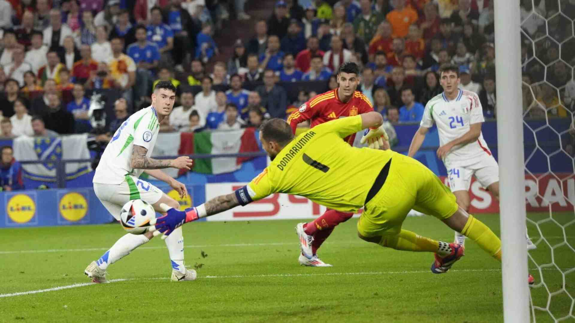 Immagine di Spagna-Italia 1-0 nonostante Donnarumma