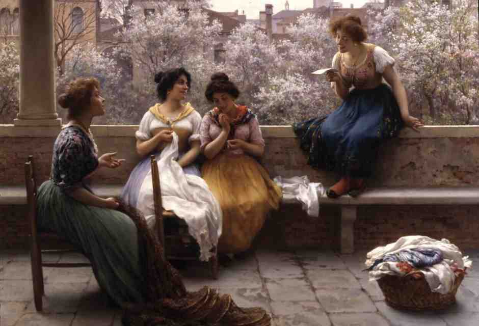  Eugenio de Blaas, “La lettera d'amore”, 1904 (Wikipedia)