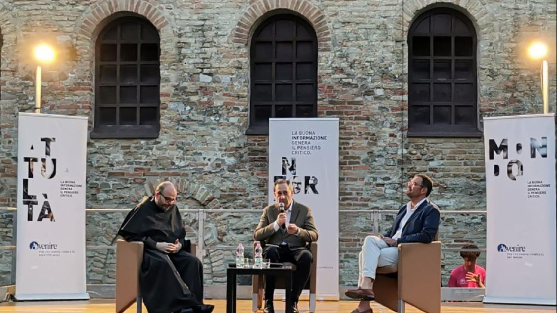Immagine di Benanti e Fabris a Grado: Intelligenza artificiale minaccia o opportunità?