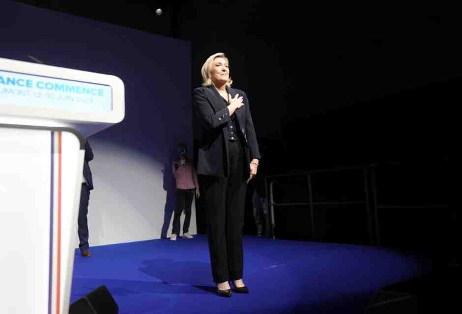 Marine Le Pen, foto Ap, via LaPresse