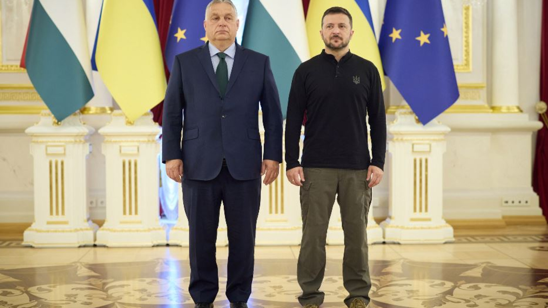 Immagine di Orbán “suggerisce” a Zelensky la tregua con Putin, l'ucraino lo ignora