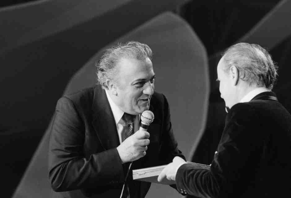 Federico Fellini e Nino Rota - foto via Getty Images
