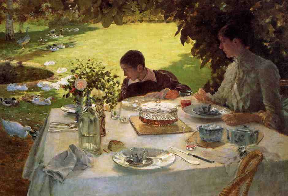 Giuseppe De Nittis, "Colazione in giardino",1884&nbsp;(Wikimedia)