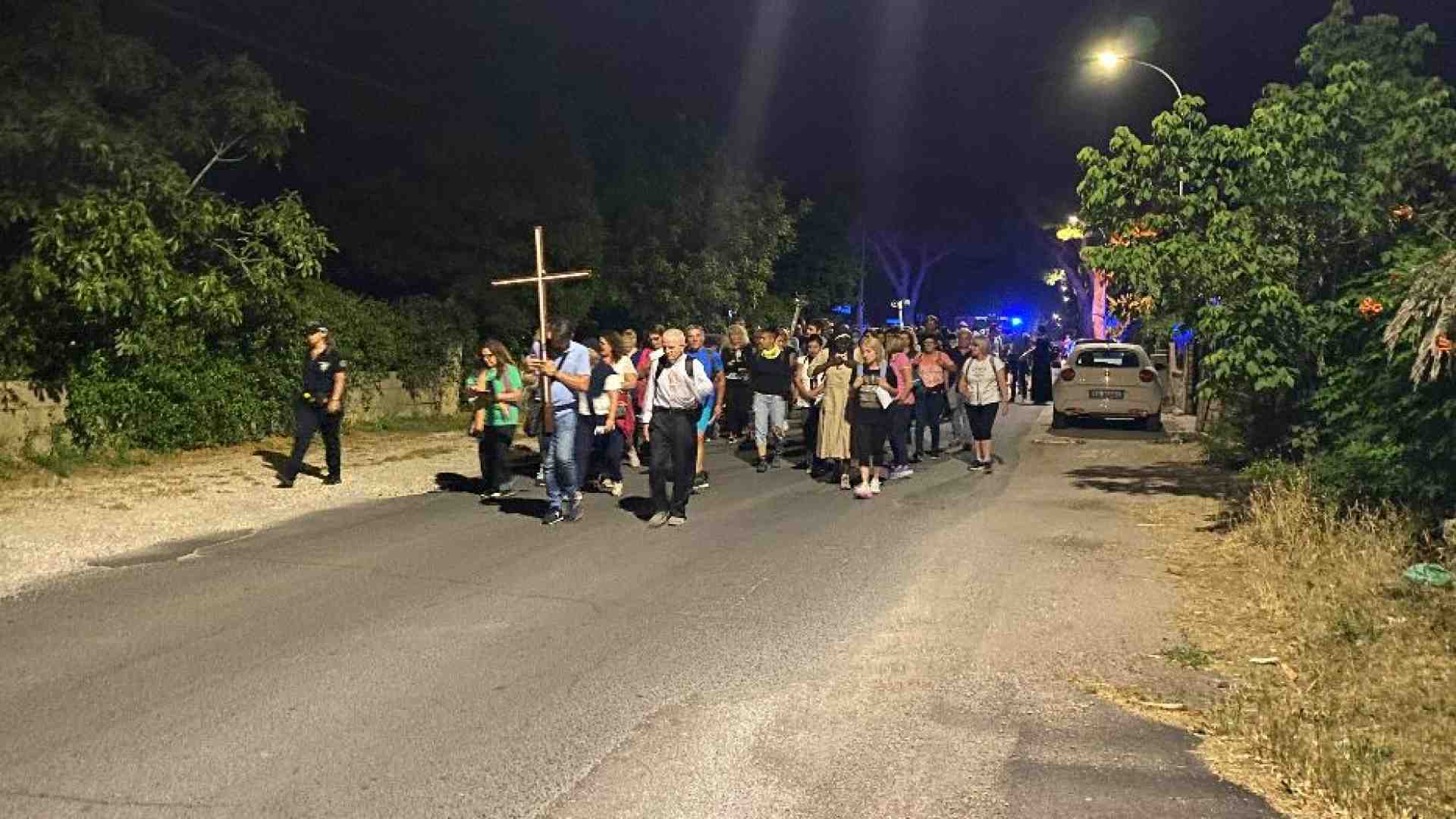 Immagine di Il pellegrinaggio notturno alla casa del martirio di santa Maria Goretti