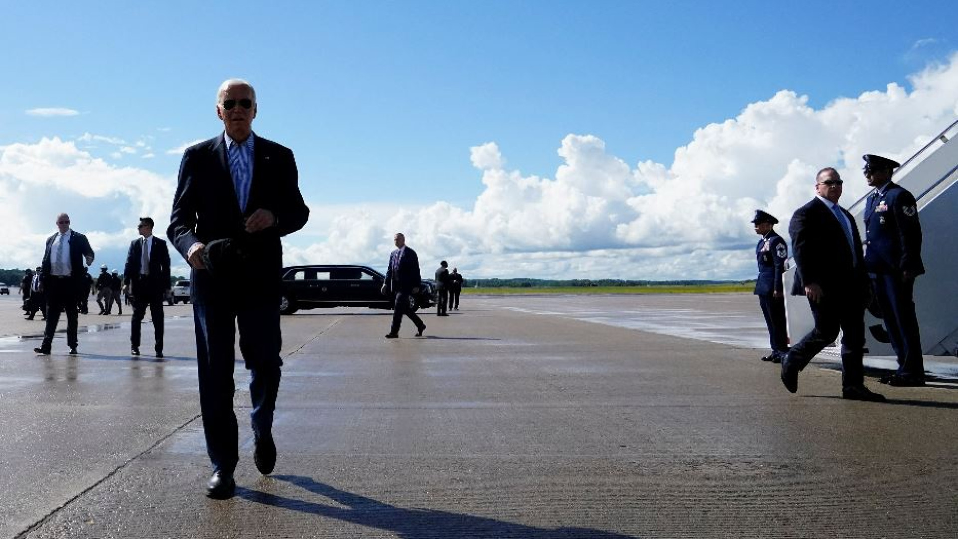 Immagine di Biden in tivù: «Lascio solo se me lo chiede Dio»