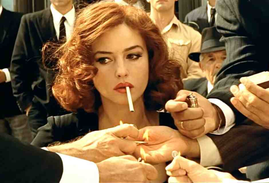 Screenshot preso dal film Mal&egrave;na di Giuseppe Tornatore (2000)&nbsp;<br />