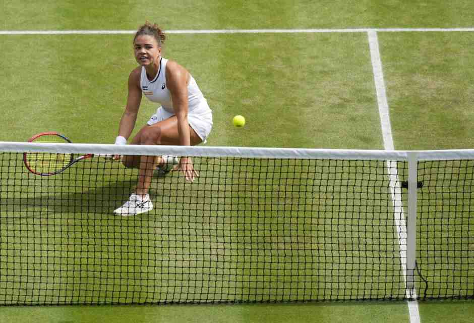 Jasmine Paolini a Wimbledon (foto Ap, via LaPresse)