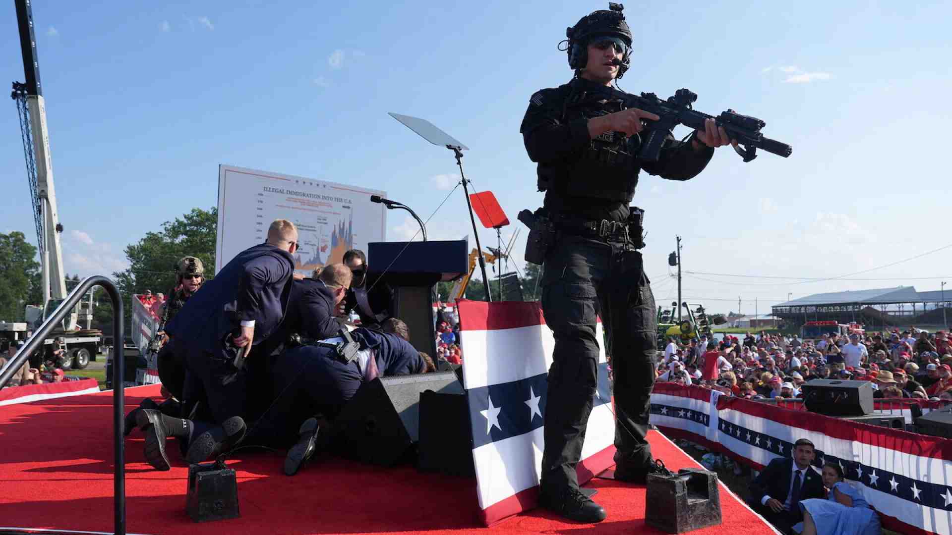 Immagine di L'attentato a Trump visto da due giornalisti del Washington Post a Butler