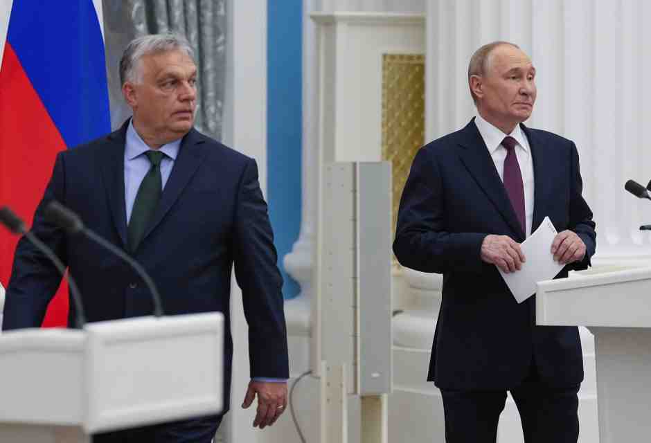 Russia, Vladimir Putin riceve Viktor Orban a Mosca il 5 luglio 2024 (LaPresse)&nbsp;<br />