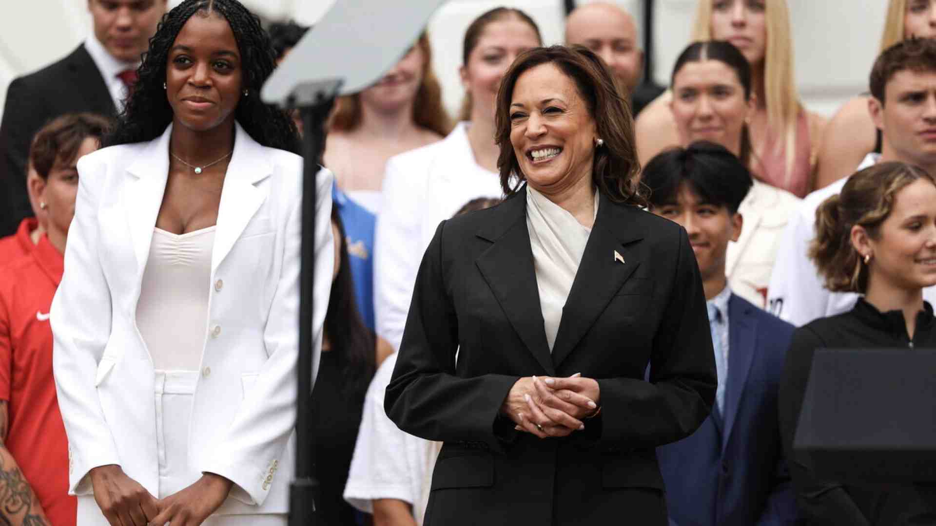 Immagine di Kamala Harris rovescia la retorica del "fight" a suo vantaggio