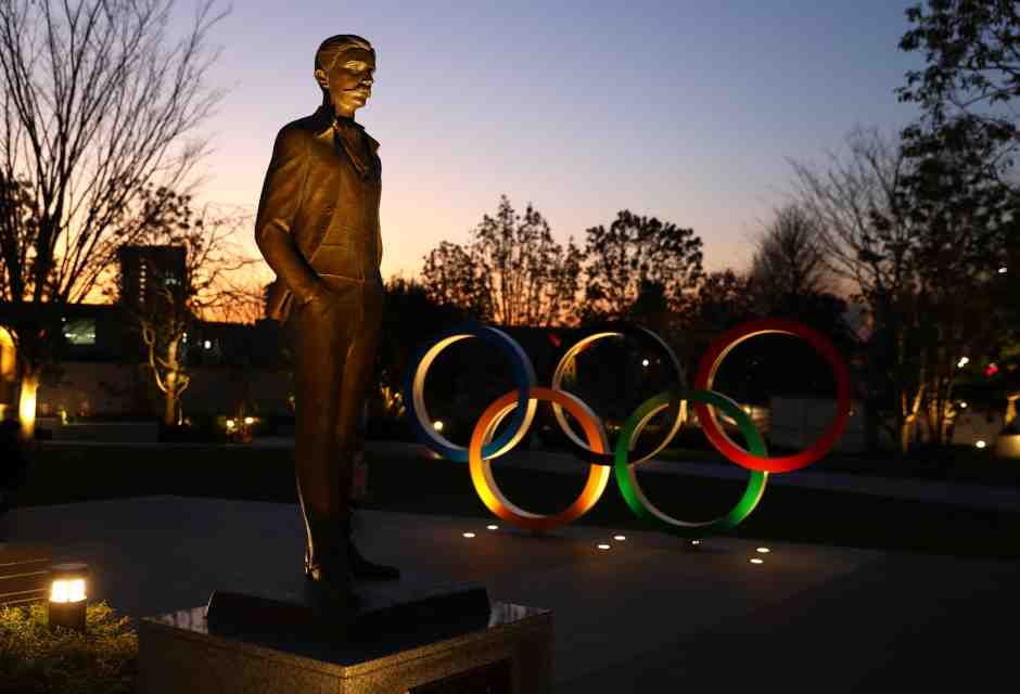 Una statua di Pierre De Coubertin, il fondatore delle Olimpiadi - foto via getty Images
